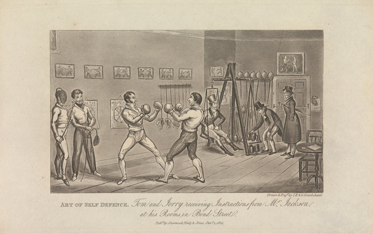 kendini savunma sanatı by George Cruikshank