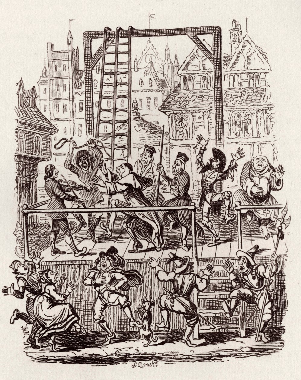 Kardeşler Grimm Çocuk ve by George Cruikshank