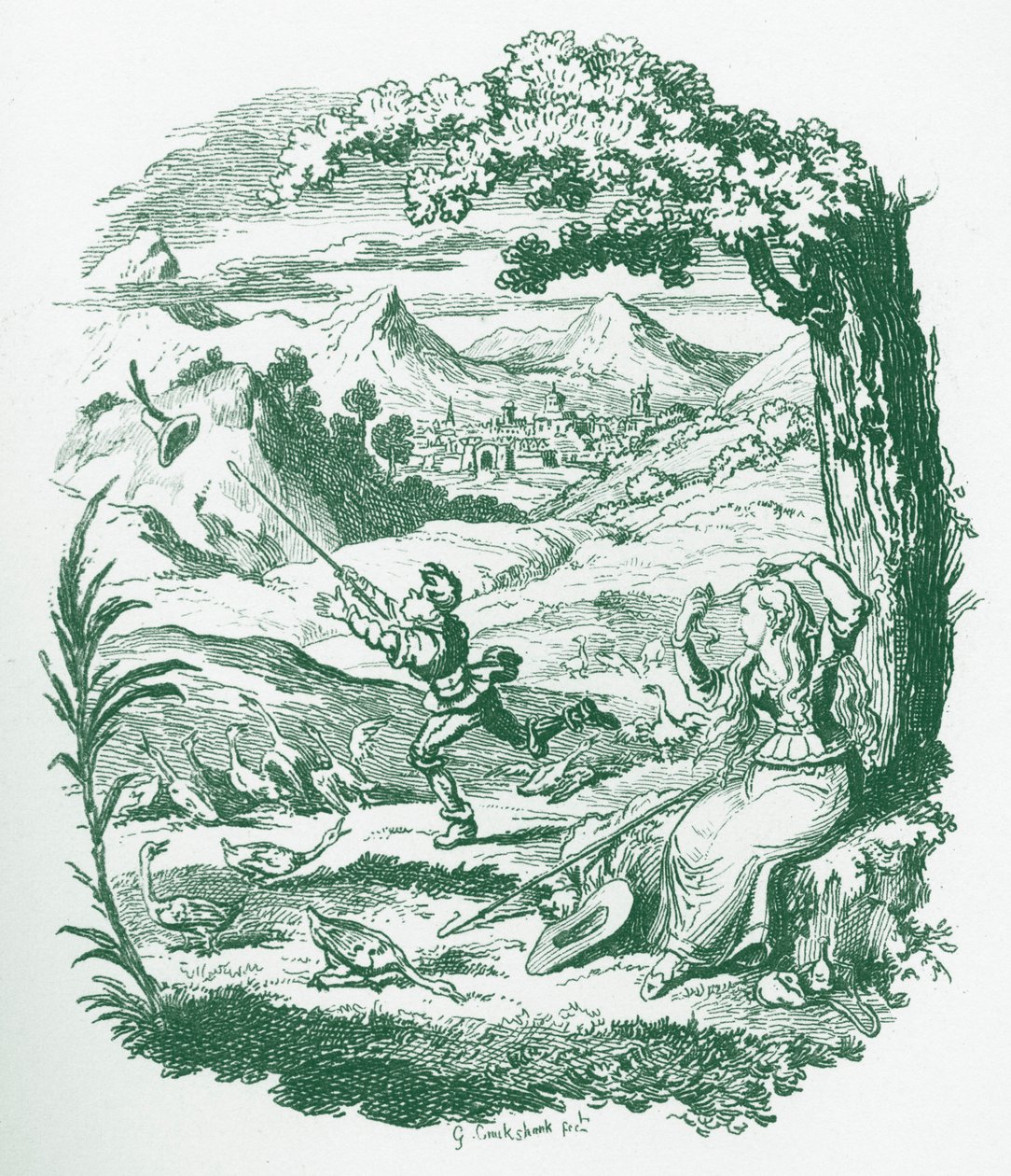 Kardeşler Grimm Çocuk ve by George Cruikshank