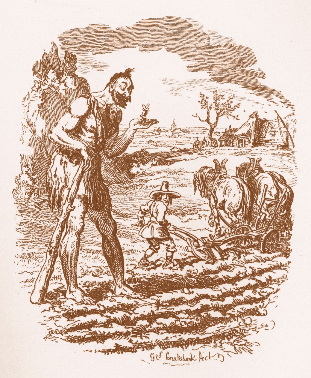 Kardeşler Grimm Çocuk ve by George Cruikshank