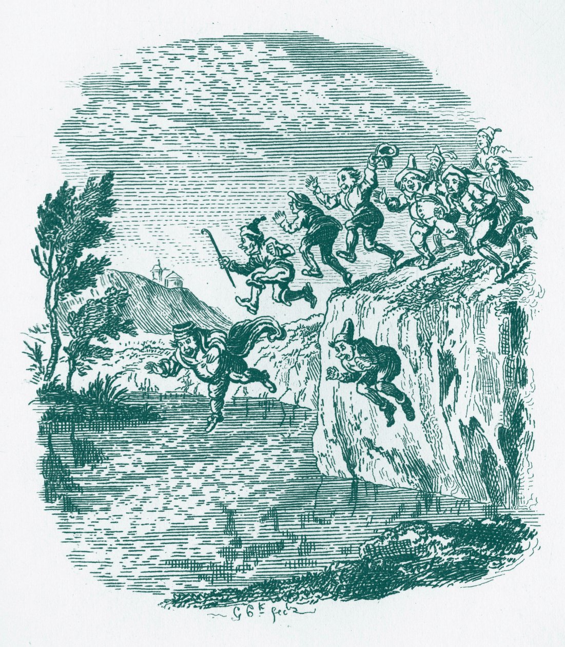 Kardeşler Grimm Çocuk ve by George Cruikshank