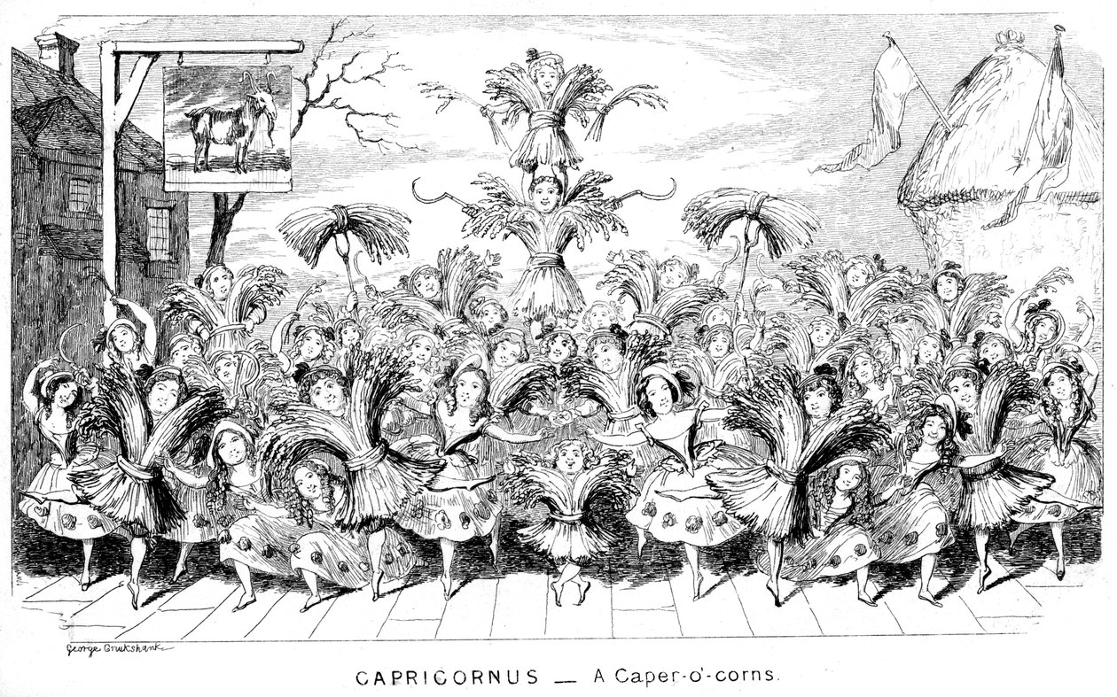 Oğlak - bir Caper-o-corns, 19. yüzyıl. by George Cruikshank