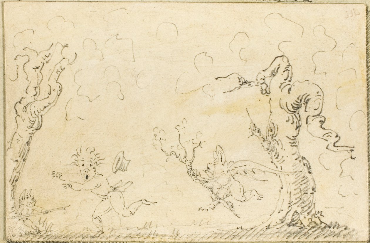 çizgi roman sahnesi by George Cruikshank