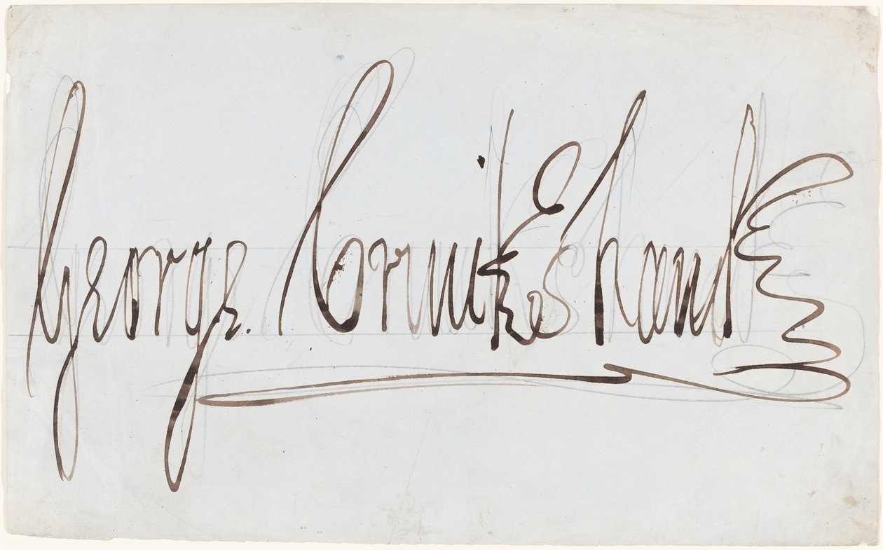 George Cruikshank (dekoratif imza) by George Cruikshank