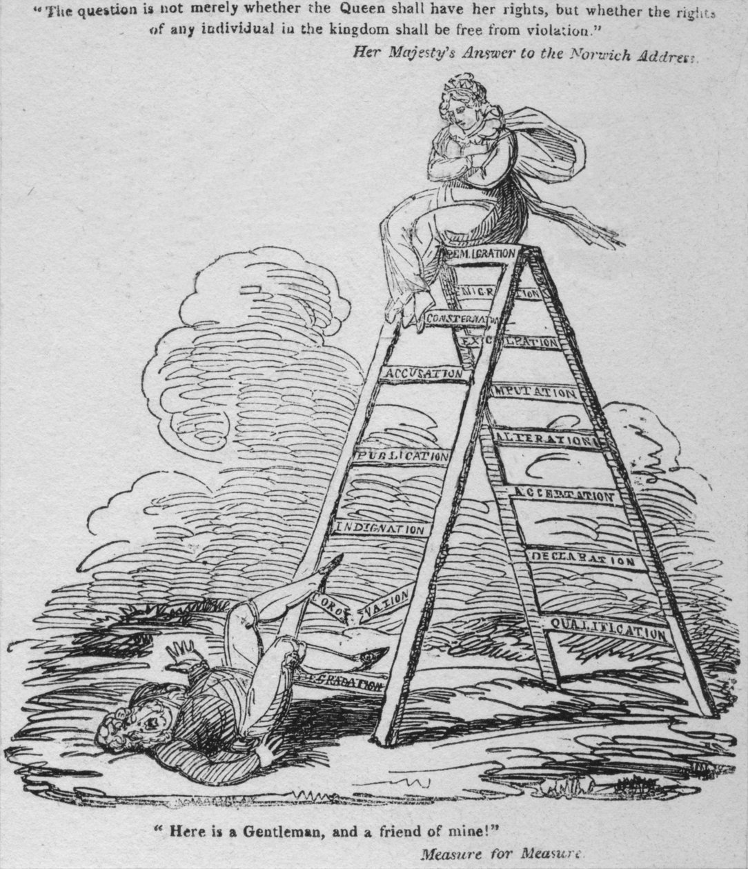 İşte bir Beyler ve bir arkadaşım!, c1820. by George Cruikshank