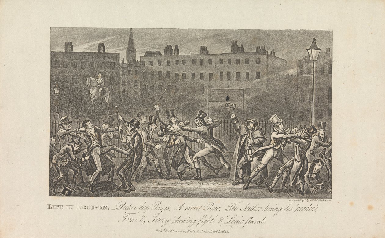 Londra'da Yaşam, Peep o'day Boys by George Cruikshank