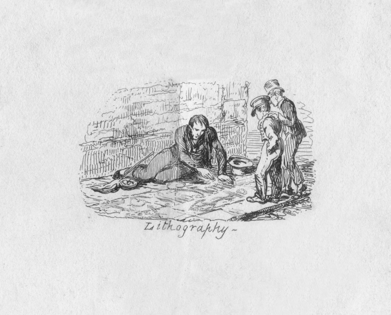 Litografi, 1829 by George Cruikshank