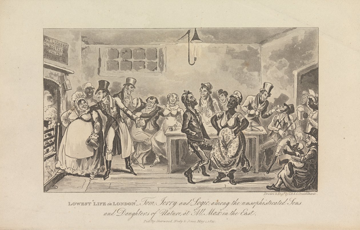En Düşük 'Londra'da Yaşam'... by George Cruikshank