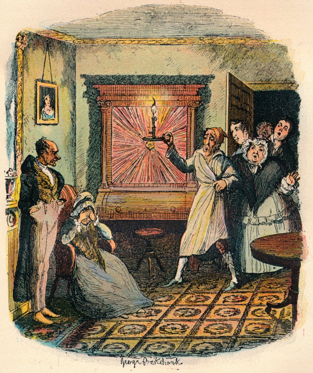 Bayan Tibbs ve Bay Evenson, c1900 by George Cruikshank