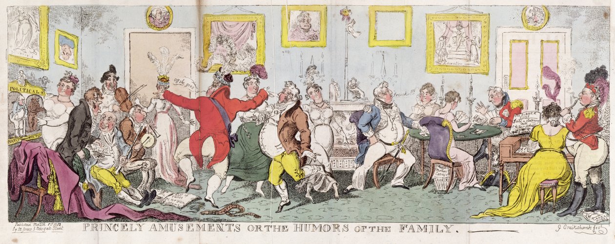 Soylu Eğlenceler veya Ailenin Mizahları by George Cruikshank