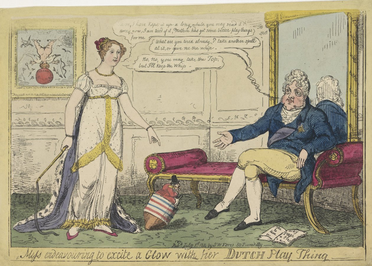 Prenses Charlotte Hollandalı topaçıyla oynadı, 1814 Dutch Play Thing