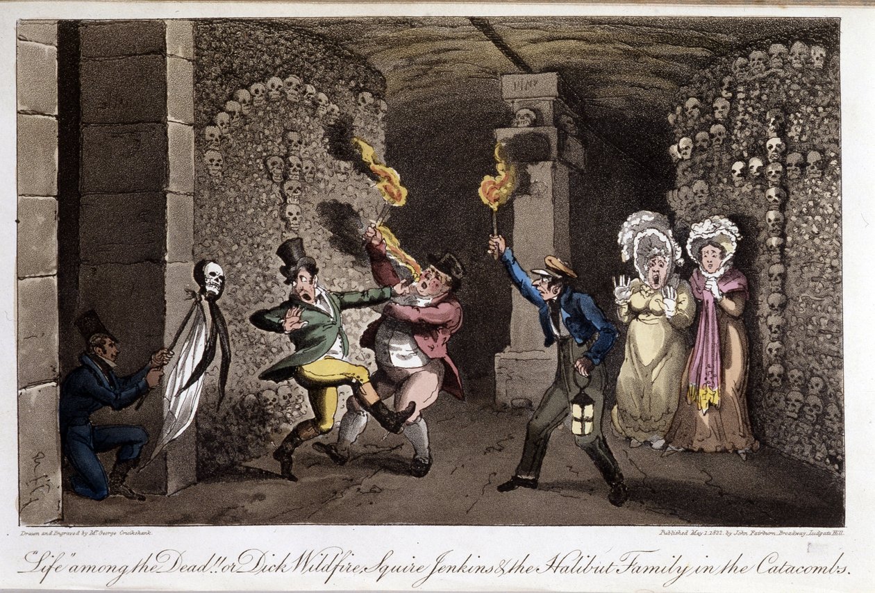 Promenade dans les catacombes - David Carey, hasta tarafından “” Paris