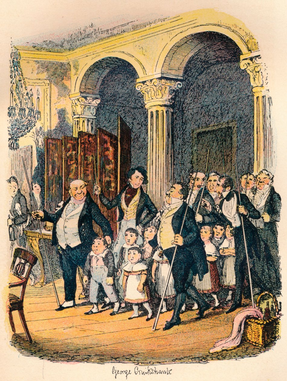 Halka Açık Akşam Yemekleri, c1900 by George Cruikshank