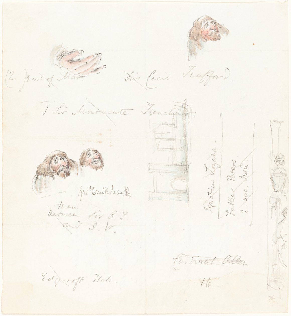 Grotesk Yüzlerin Eskizleri by George Cruikshank