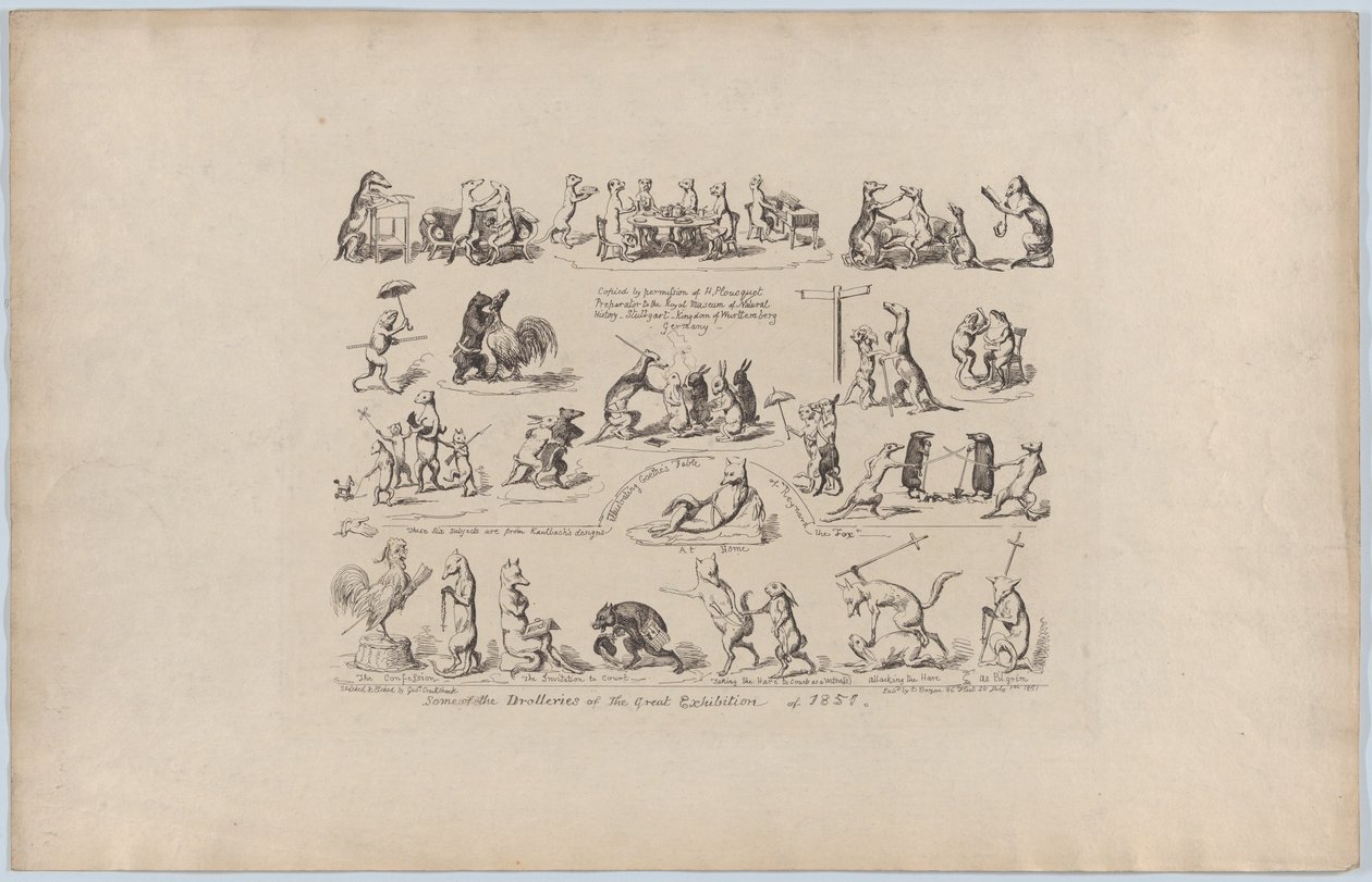 Büyük Serginin Bazı Drolleri, 1851., 1851. by George Cruikshank