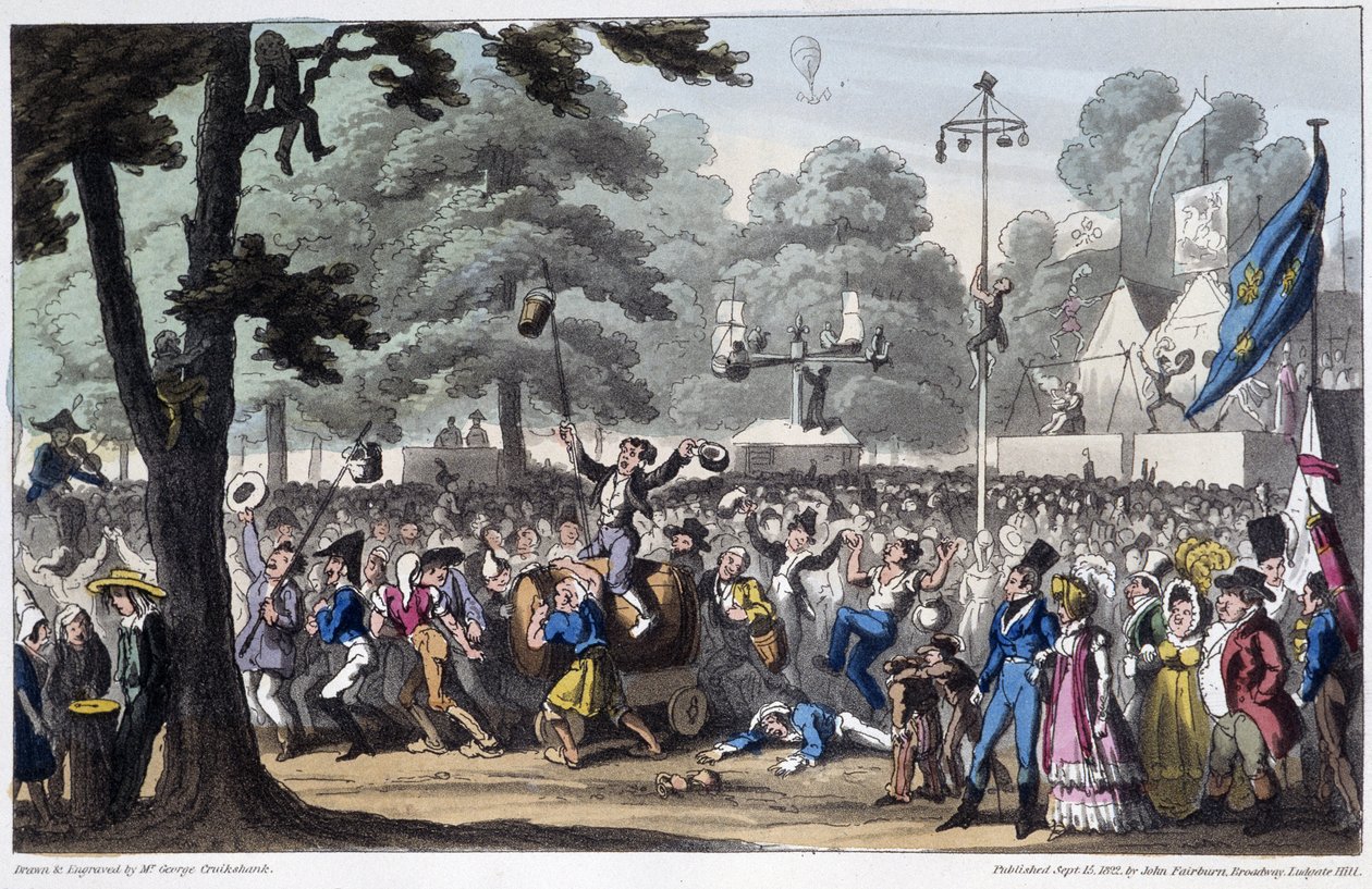 St Louis Fête: la canaille - David Carey, Londra tarafından “” Life in Paris”te by George Cruikshank