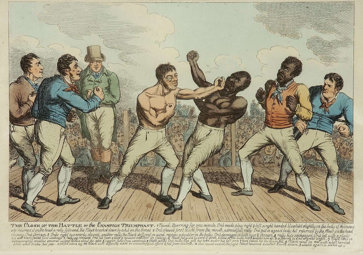 Savaş Muzafferinin Kapanışı (renkli gravür) by George Cruikshank