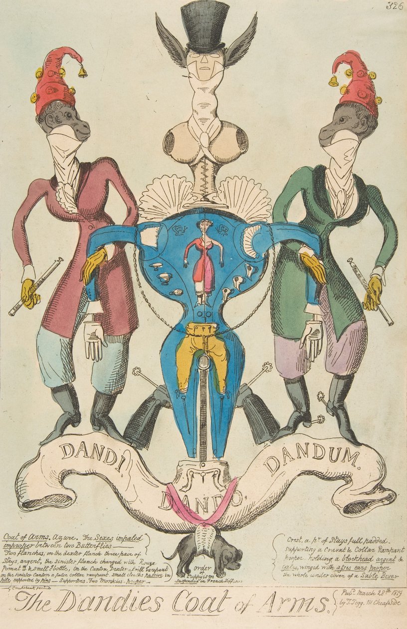 Dandies Arması, 28 Mart 1819., 28 Mart 1819. by George Cruikshank