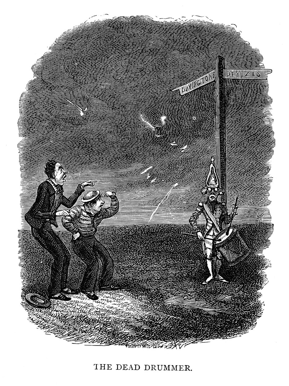 Ölü Davulcu, 1840 by George Cruikshank