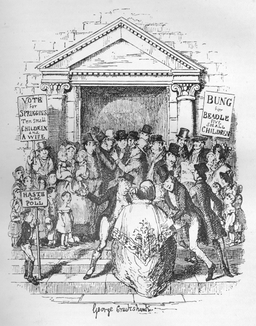 Beadle için Seçim, c1900 by George Cruikshank
