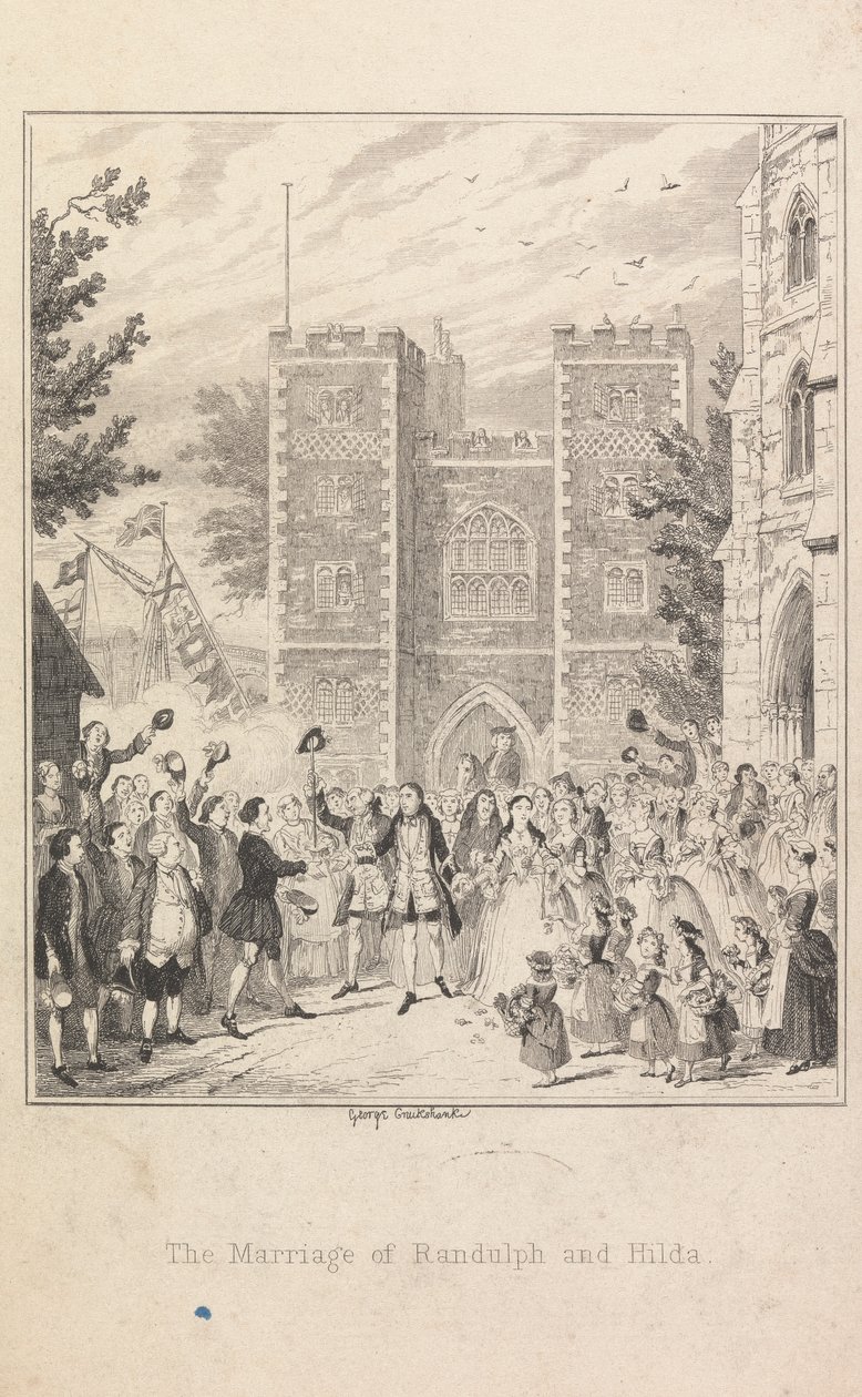 Randolph ve Hilda'nın Evliliği by George Cruikshank