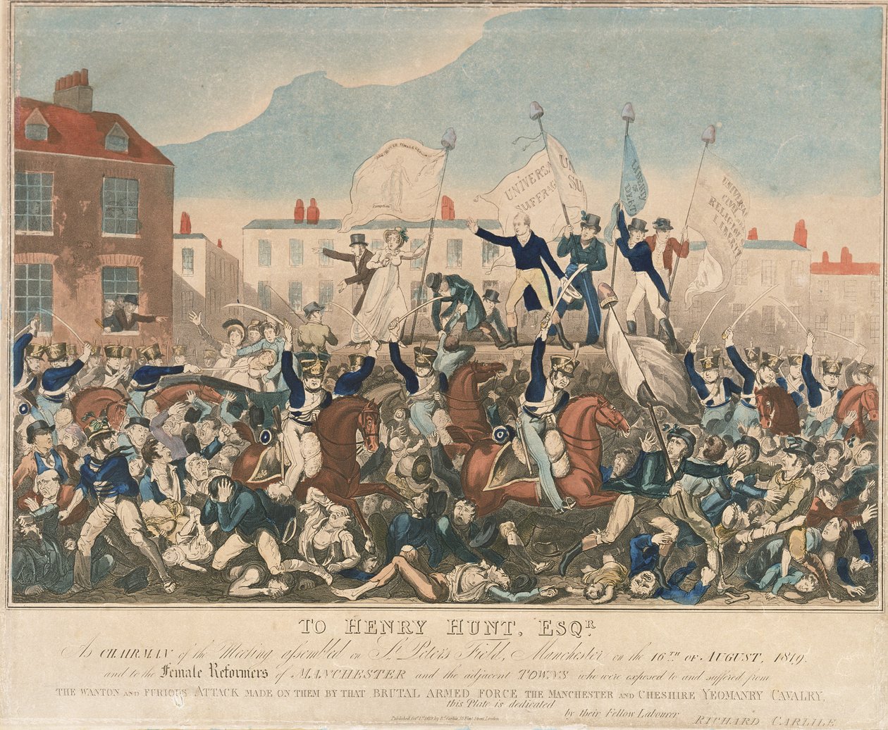 Peterloo Katliamı by George Cruikshank