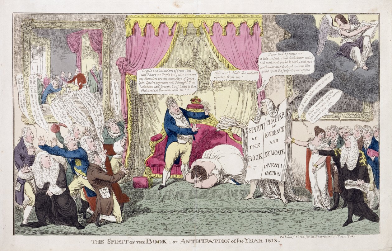 Kitabın Ruhu veya 1813 Yılının Öngörüsü by George Cruikshank
