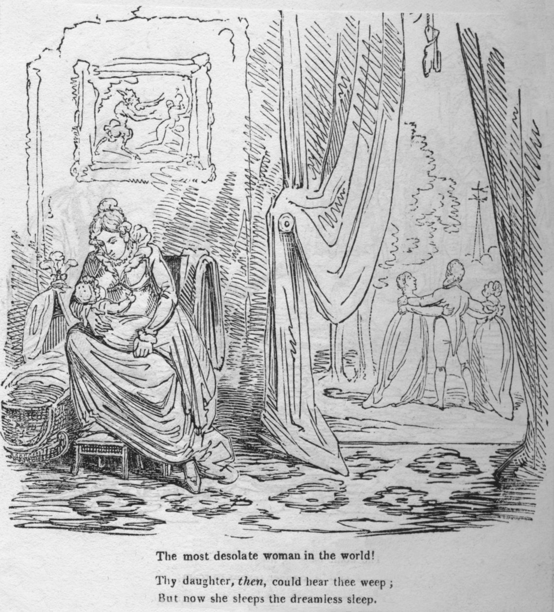 Dünyanın en ıssız kadını, c1820. by George Cruikshank