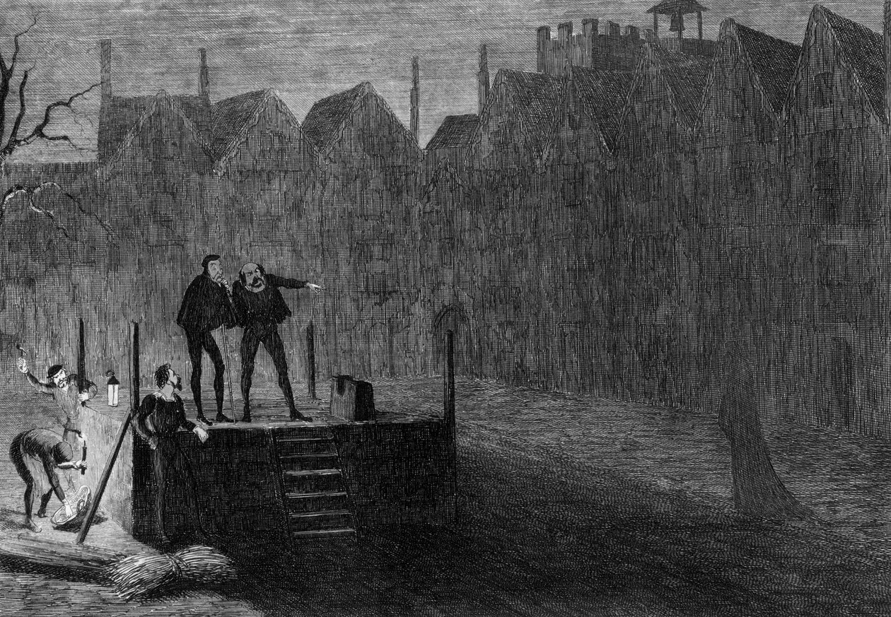 İnfazdan önceki gece, 1554 1840 by George Cruikshank