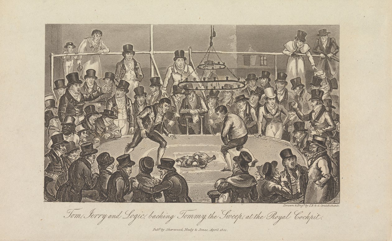 Tom, Jerry ve Logic, Tommy the Sweep'i destekliyor by George Cruikshank