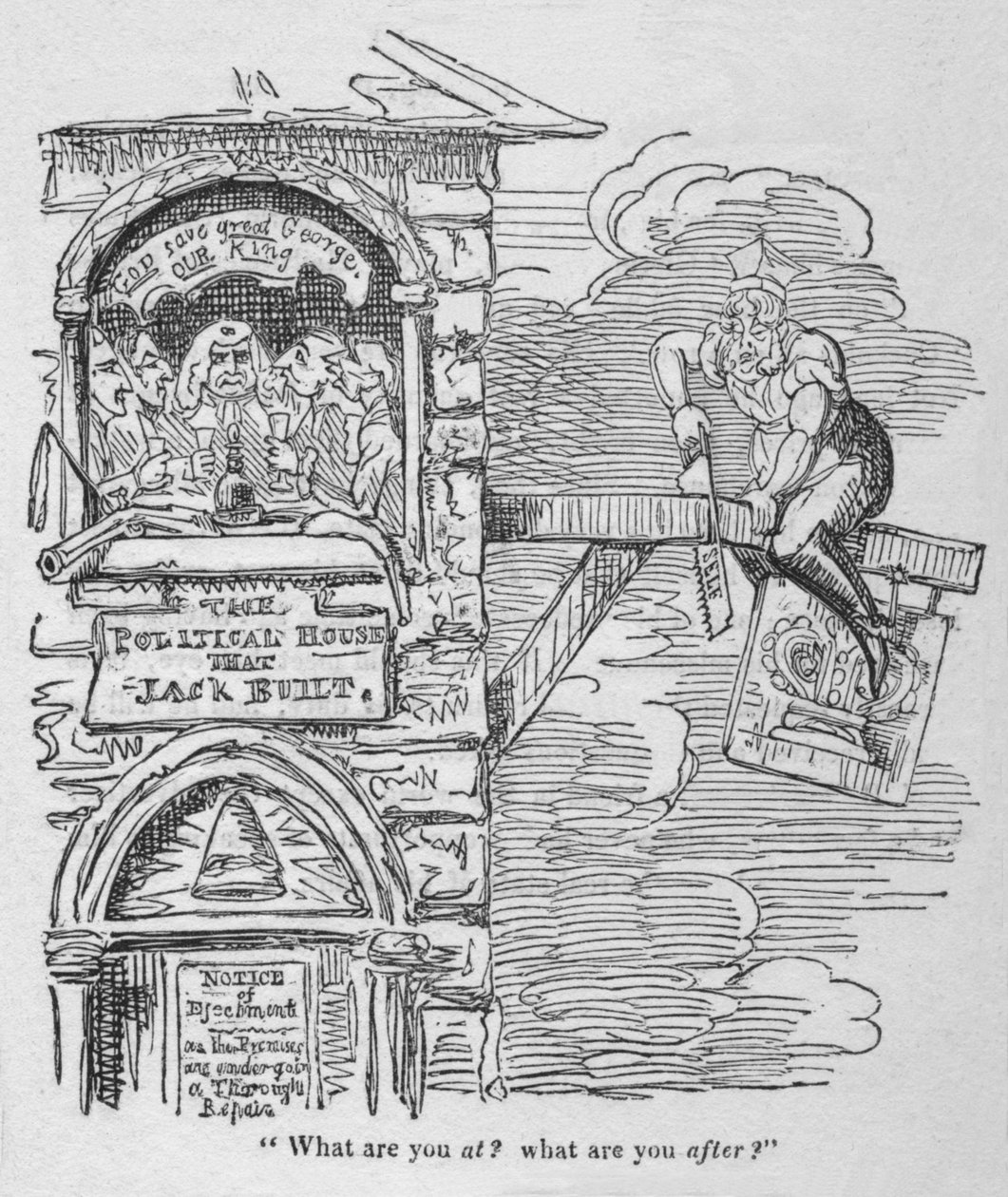 Neyin peşindesin, c1820. by George Cruikshank