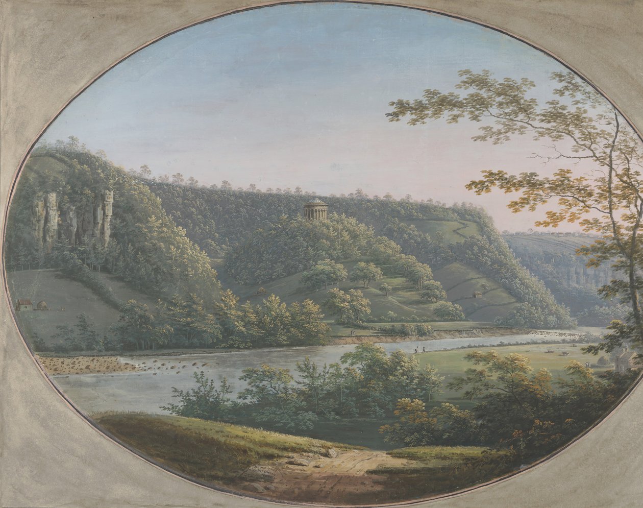 Richmond, Yorkshire, İngiltere, 1788 yakınlarındaki Round Howe
