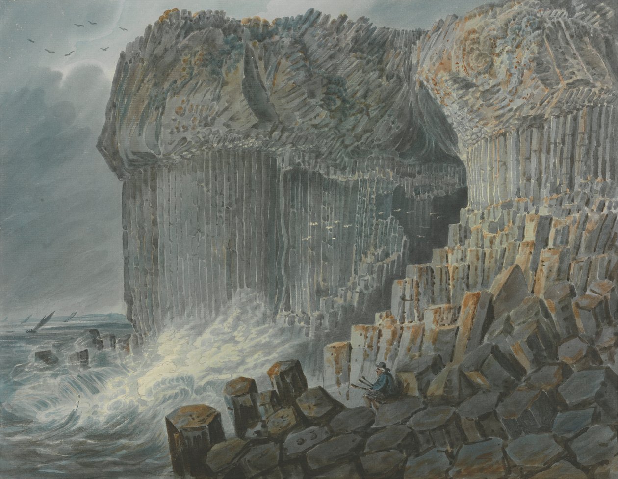 Fingal Mağarası, Staffa by George Cuitt