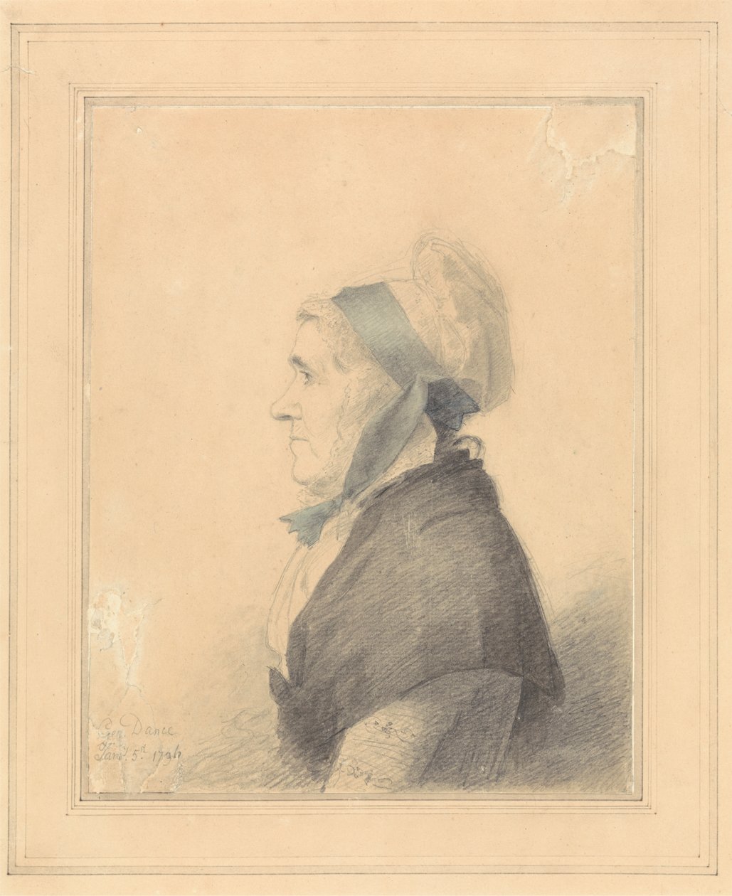 Yaşlı Bir Bayanın Portresi by George Dance