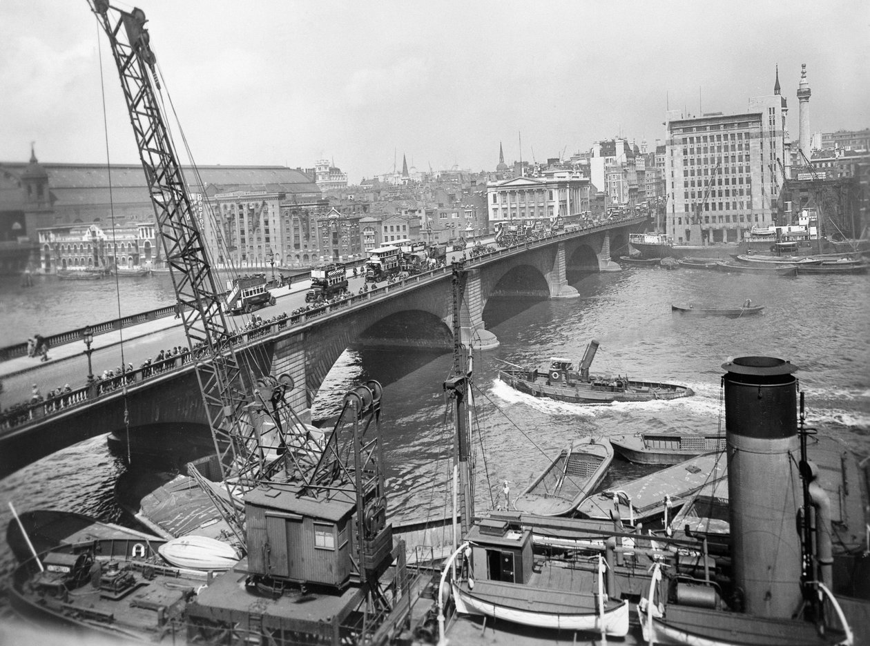 Londra Köprüsü, Southwark, Londra by George Davison Reid
