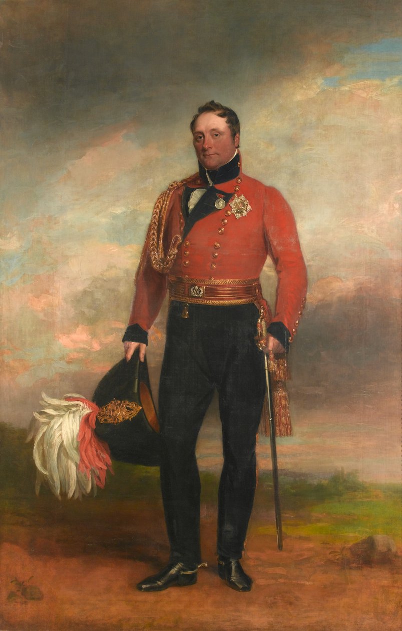 Korgeneral Rowland, Lord Hill, c.1819 by George Dawe