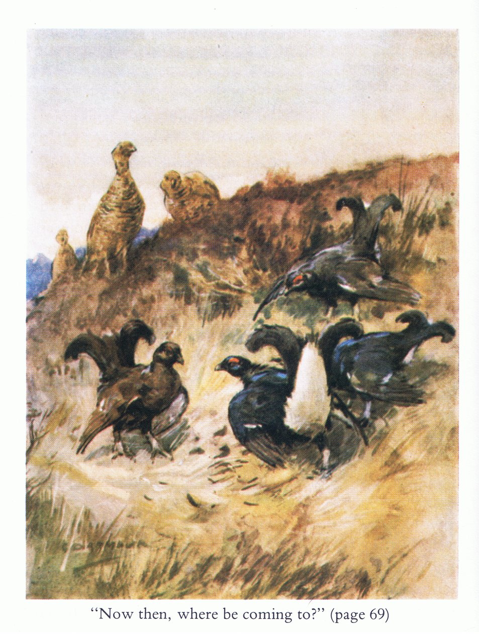 "Şimdi o zaman, nereye geleceksin?" (renkli taş) by George Denholm Armour