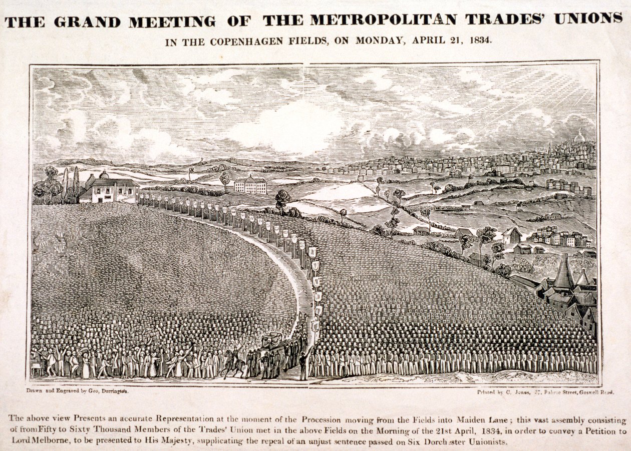 Kopenhag Alanları, Islington, Londra, 1834 by George Dorrington