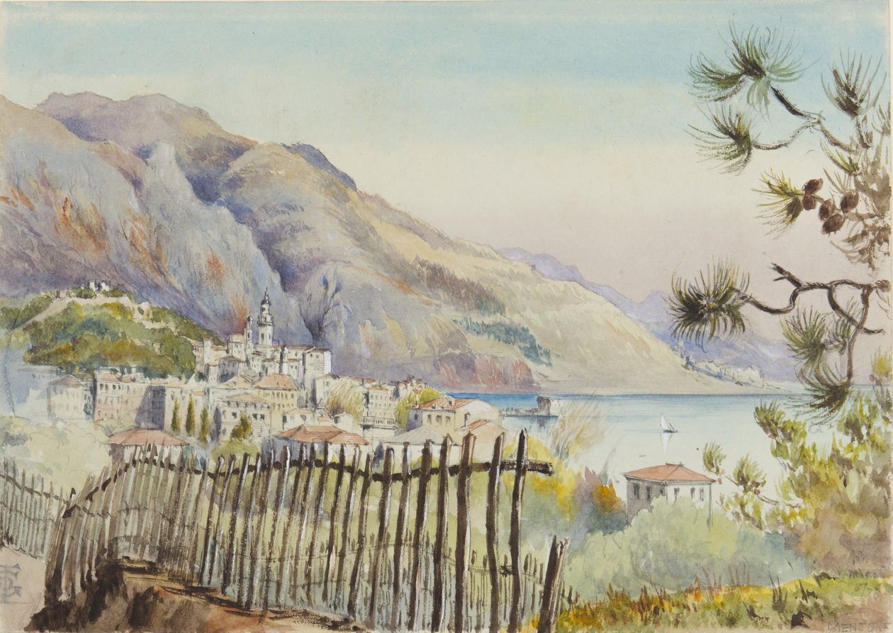 Mentone, Doğuya Bakıyor, 5 Mart 1878 by George Douglas Tinling