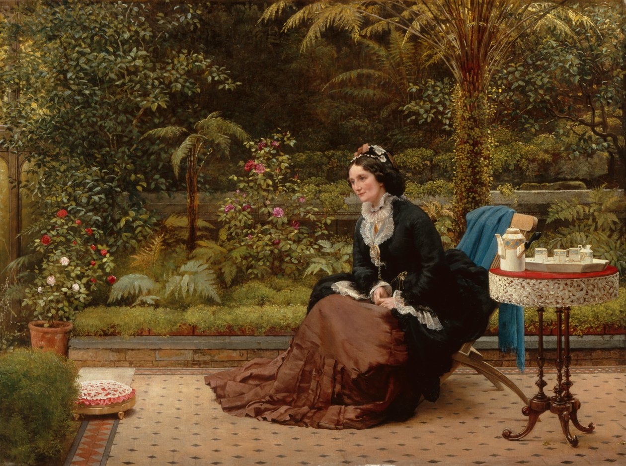 Saat beş (tuval üzerine yağlı boya) by George Dunlop Leslie