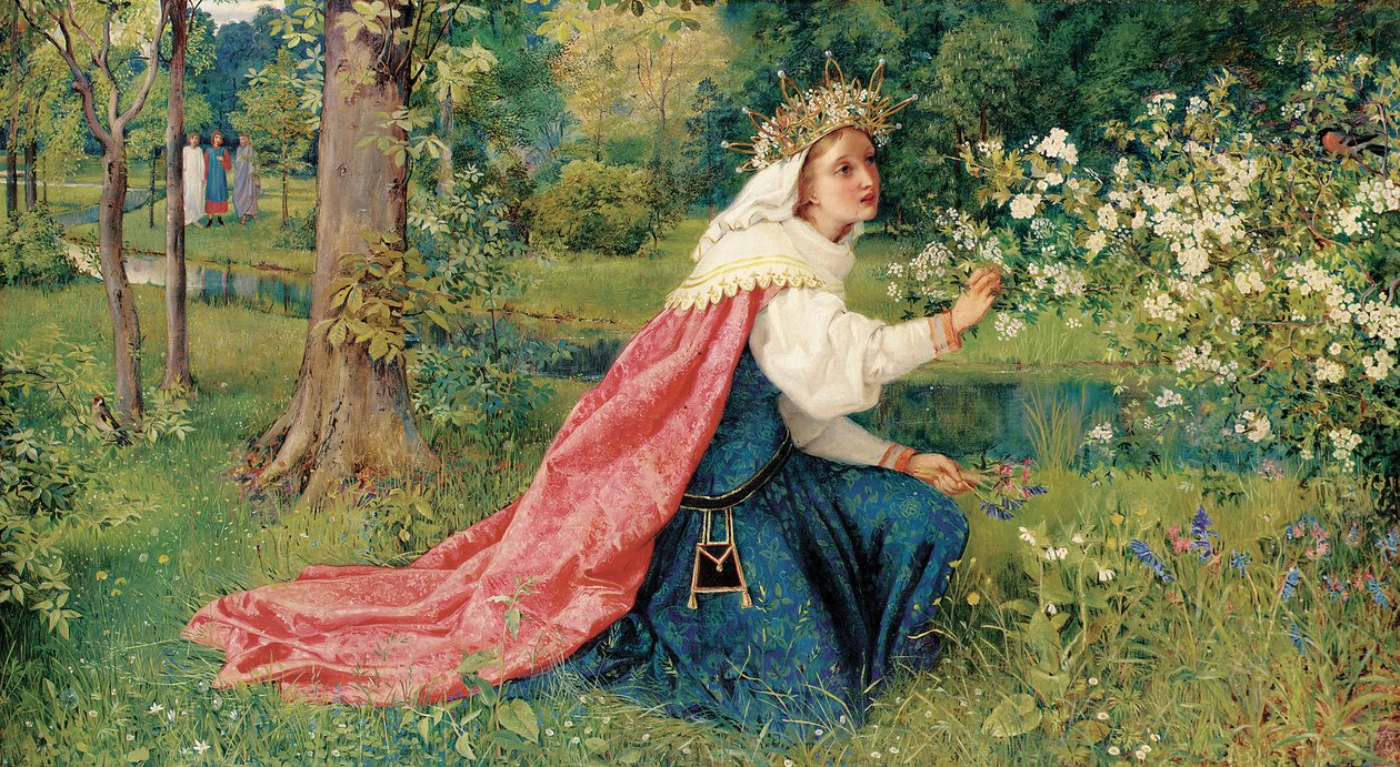 Matilda - Dante, Araf, Canto 28, 1859 by George Dunlop Leslie