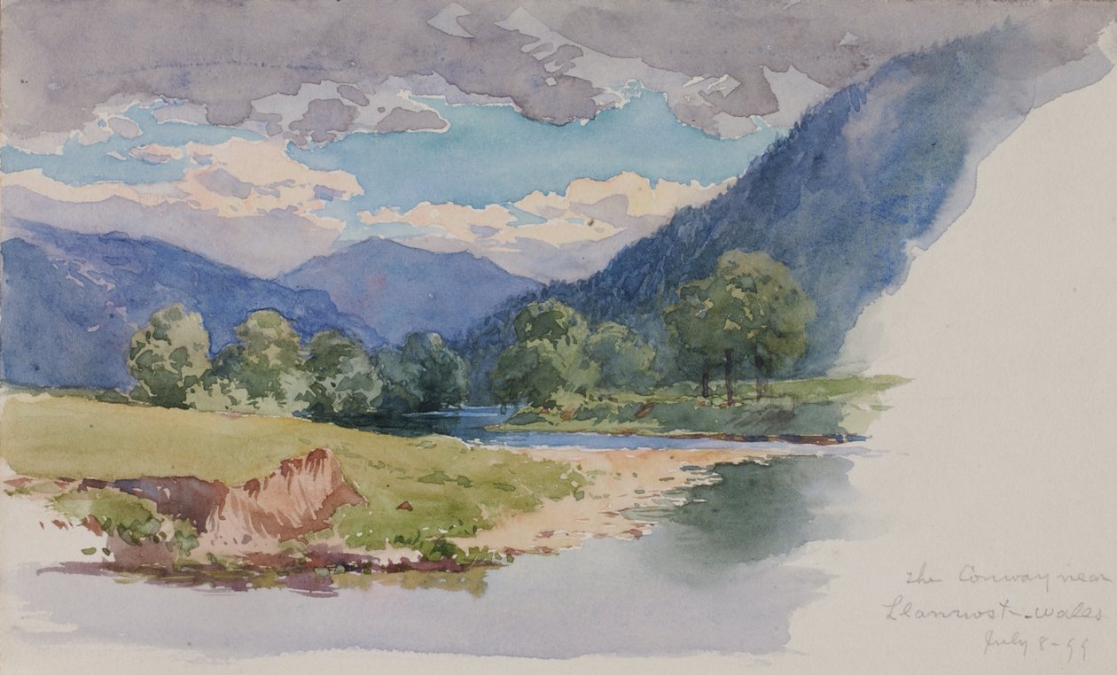 Conway, Llanrwst yakınlarındaki, Galler, 1899. by George Elbert Burr