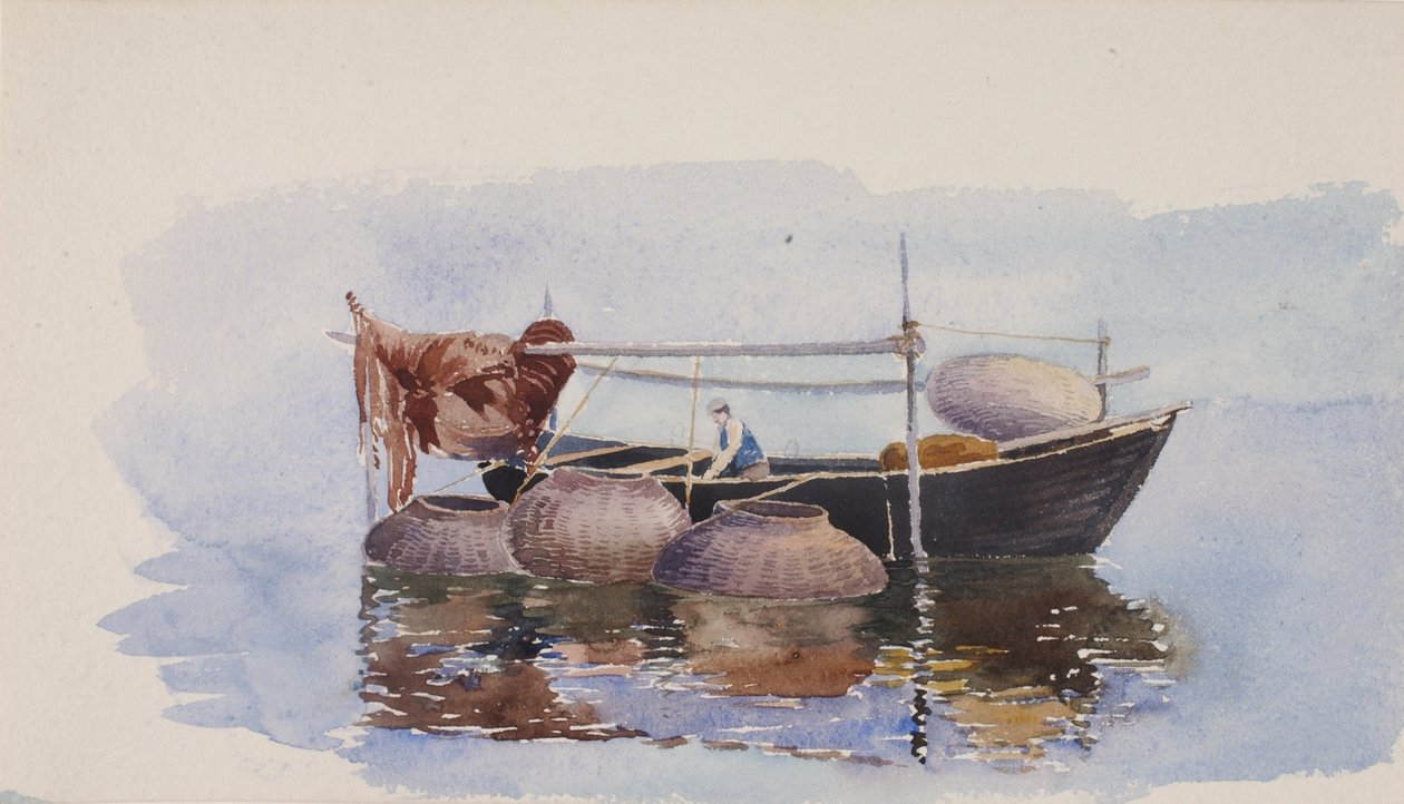 İsimsiz--Balıkçı Teknesi, yak. 1900. by George Elbert Burr