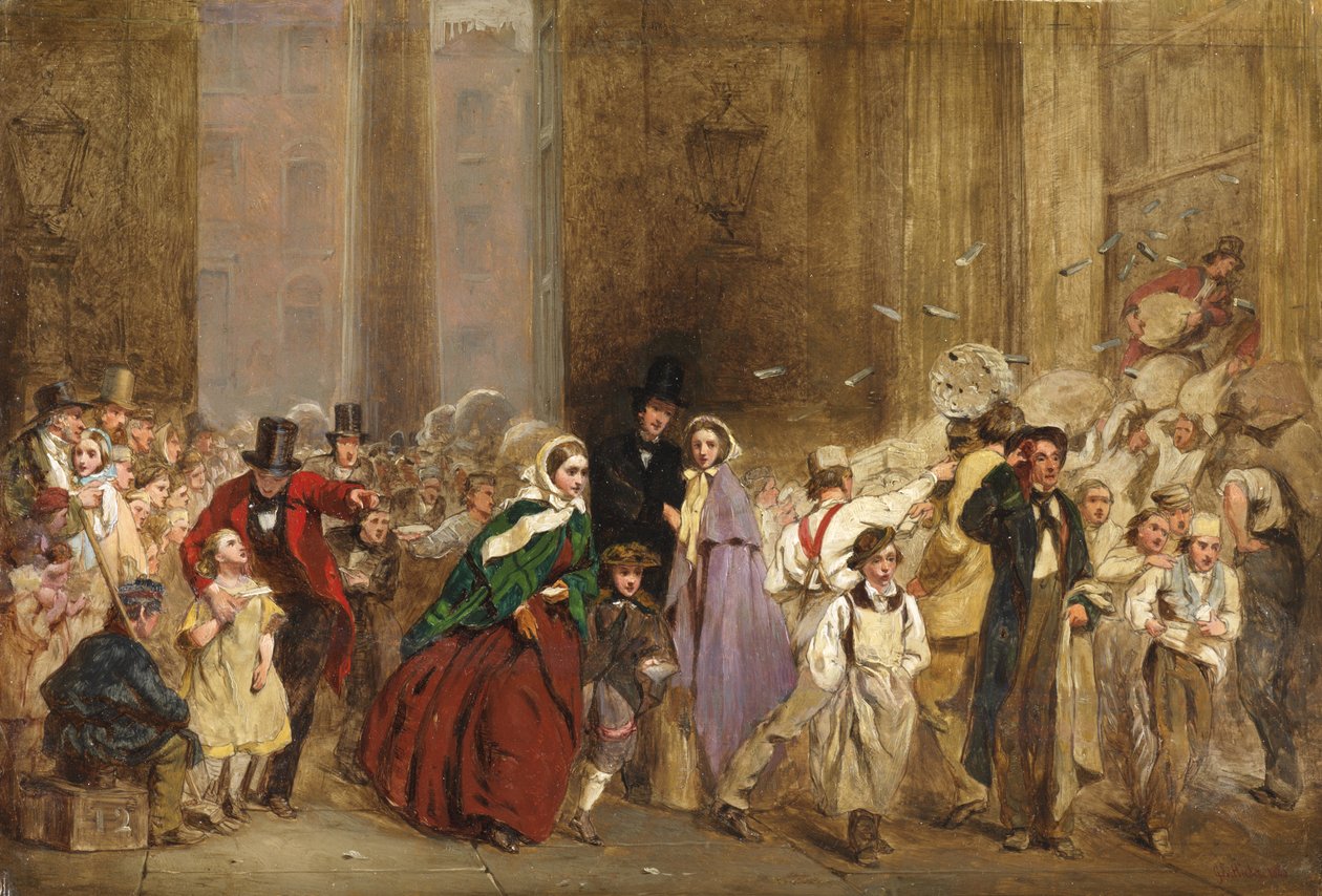 Genel Postane İçin Bir Eskiz, Bir Dakikadan Altıya Kadar, 1860 by George Elgar Hicks