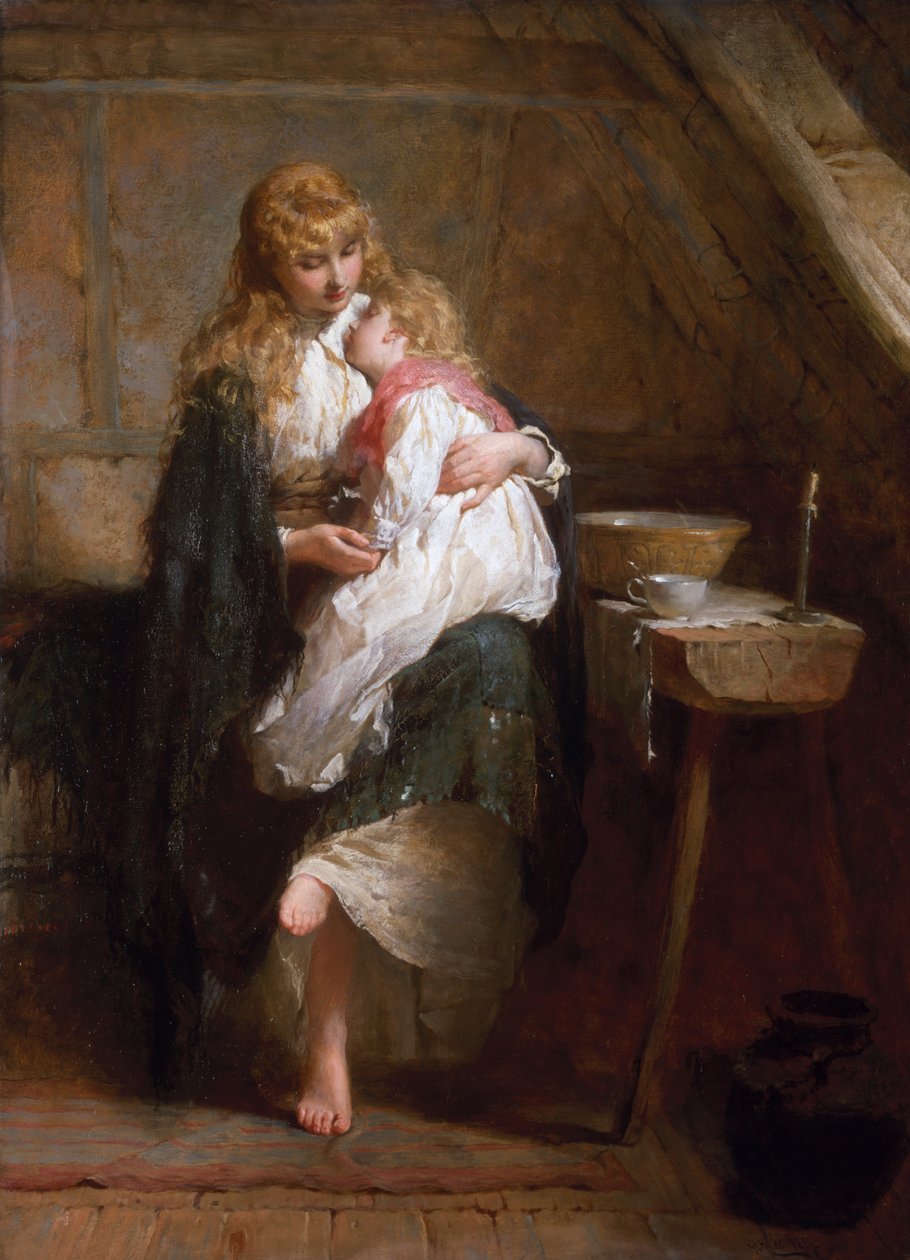 Yetimler, 1884 by George Elgar Hicks