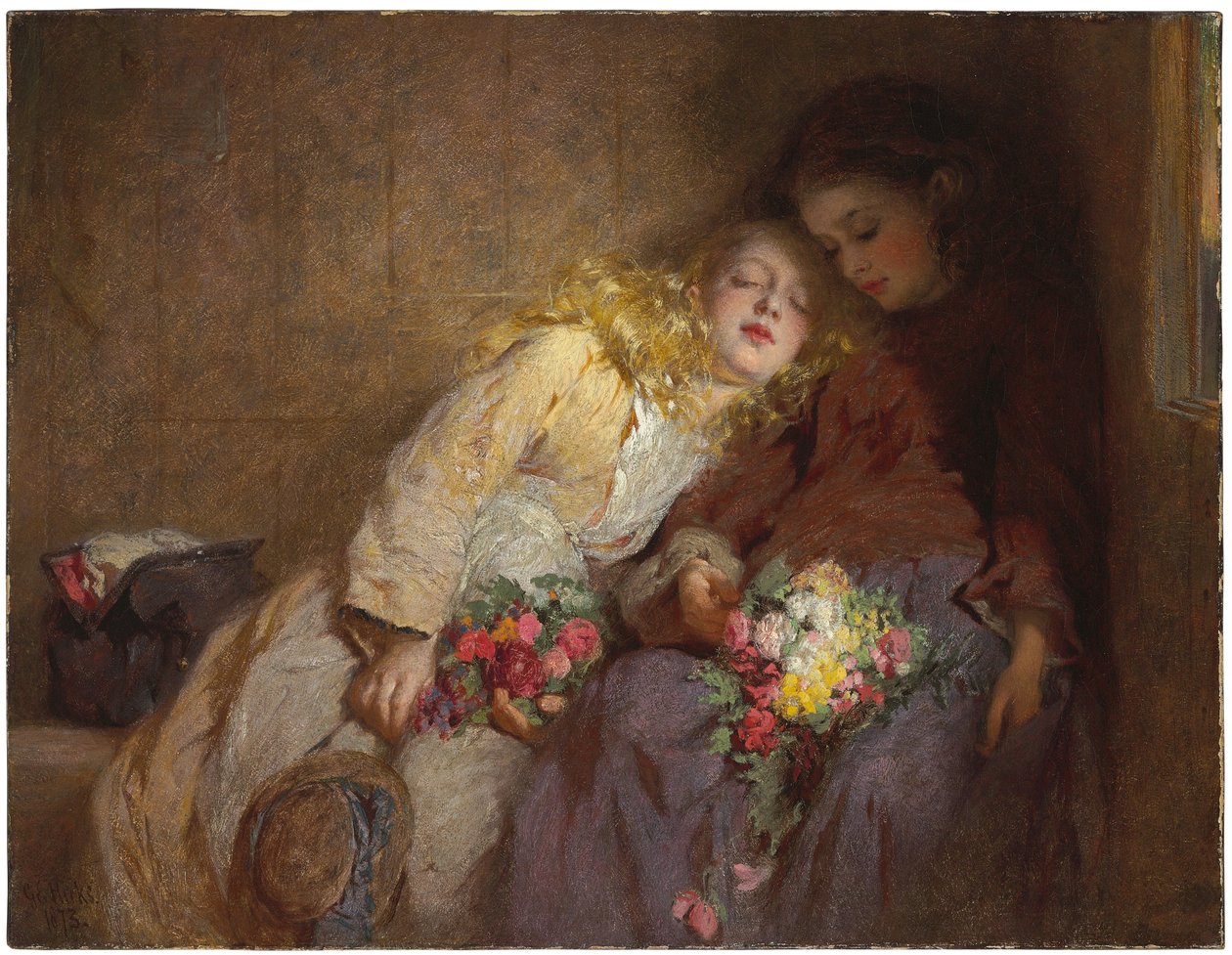 Eve Dönüş, 1873 by George Elgar Hicks