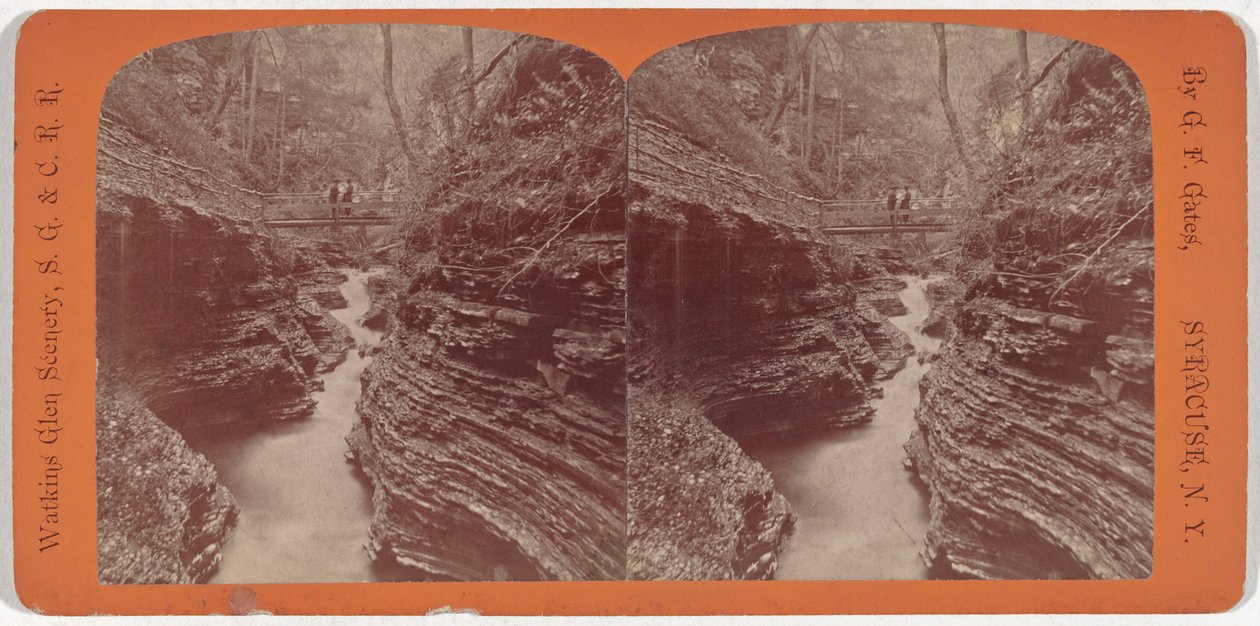 Watkins Glen Manzarası, Gölge Geçidi by George F. Gates