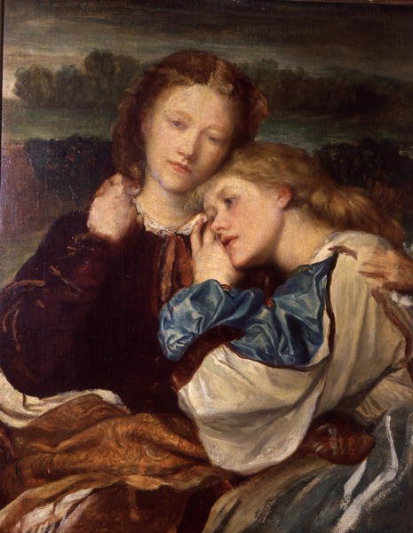 Terry Sisters (tuval üzerine yağlı boya) by George Frederic Watts