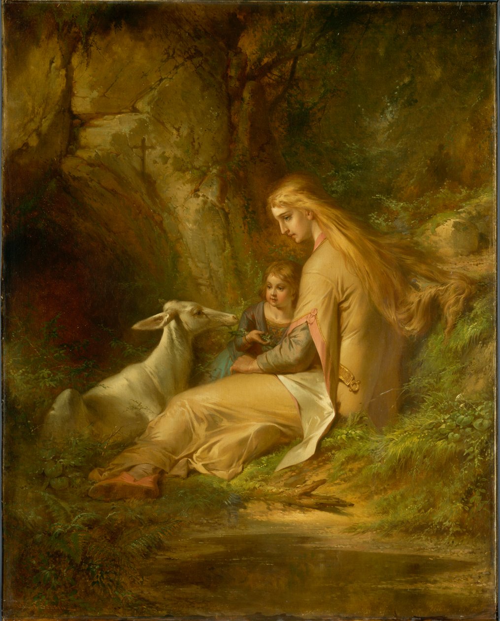 Ormandaki Brabantlı Aziz Genevieve, 1860