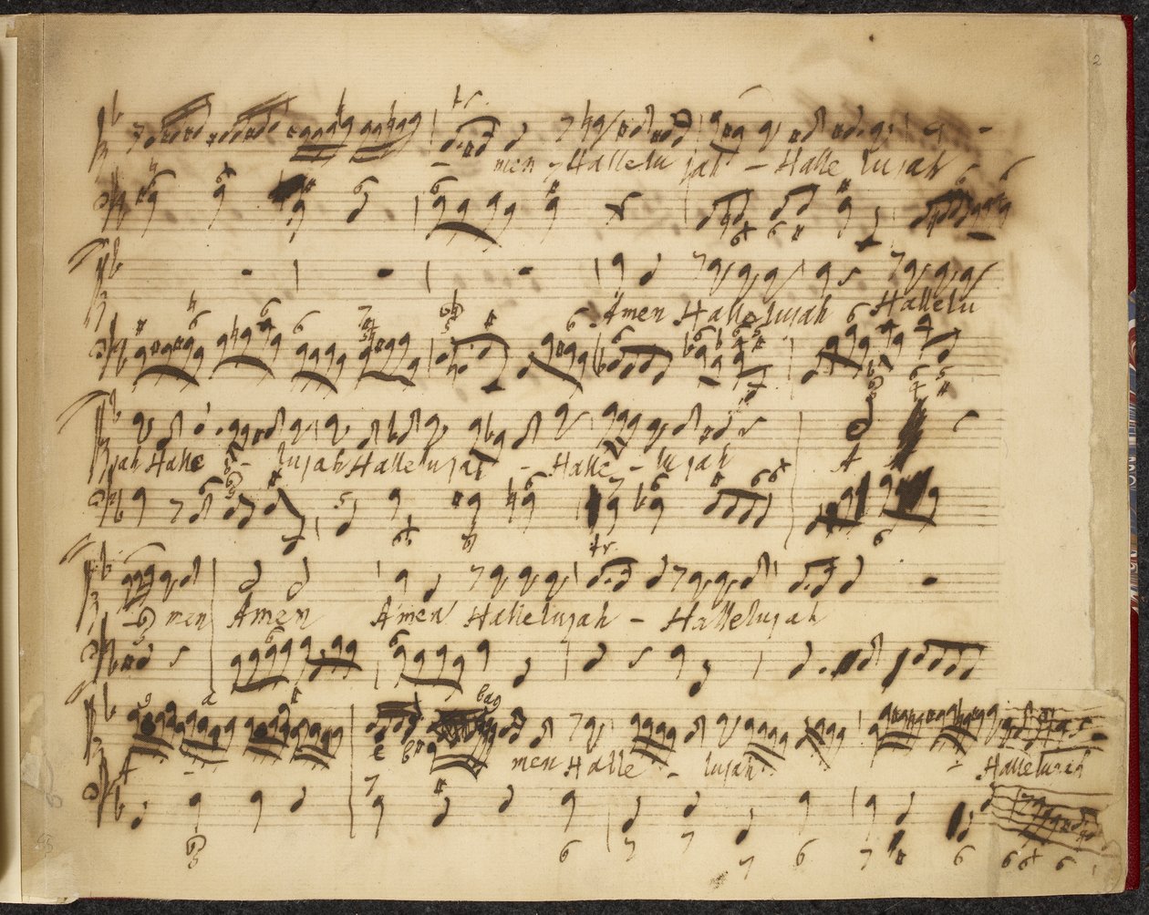 R.M.20.f.12, no.2 Çeşitli derlemeler ve seçmeler vol. VI., c.1735-50 (kağıt üzerine mürekkep) by George Frederick Handel